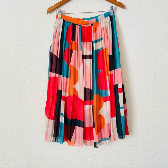 Anthropologie Maeve SIZE 6P Aurelia A-Line Midi Pleated Skirt - Picture 6 of 9